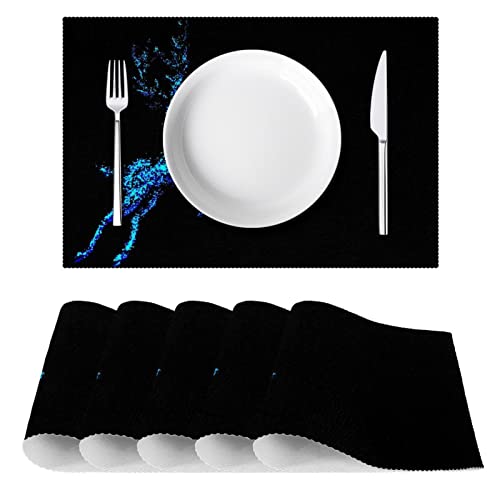 Set de table antidérapant cerf pour protéger la table des plats chauds