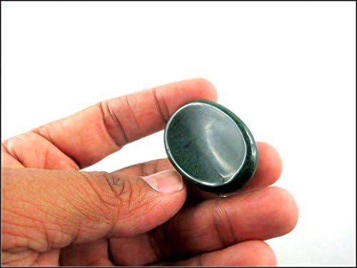 Miniatura 8 de Bloodstone Worry Stone irlandés tallado indio hecho a mano A++ bolsa libre de cristal, para alivio del estrés del pulgar de la palma