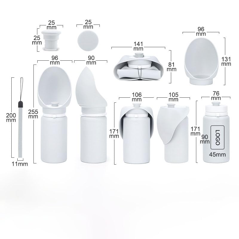 Collapsible Portable Dog Water Bottle & Bowl – Leak-Proof Pet Water Bottle for Dogs, Travel & Walking Accessory