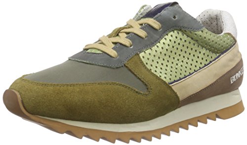 Bunker Sneaker, Baskets Basses Homme, Grün (KAKY), 42 EU