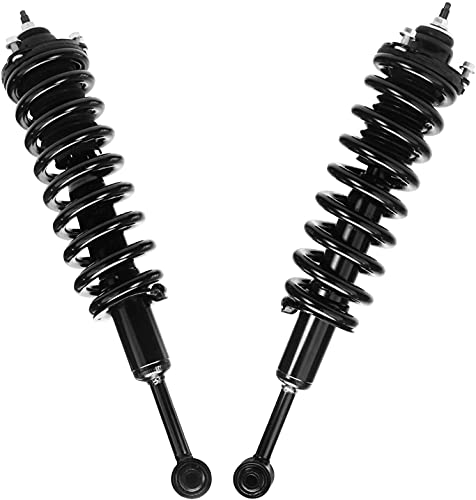 Image of Detroit Axle - Struts Shocks for 2003-2023 4Runner 2007-2014 Toyota FJ Cruiser Complete 2 Front Struts with Coil Spring 2 Rear Shock Absorbers 2008 2009 2010 2011 2012 2013 Replacement Ready Strut