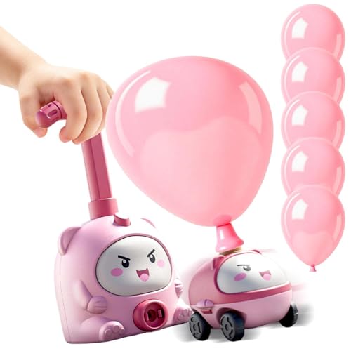 Balloon Car Toy, STEM Learning Kit, 8.66x4.72x3.94 Inch Racing Vehicle, Air Powered Model, Interactive Science Set, Educational 