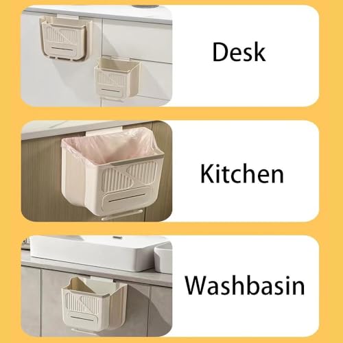 Caneca de basura plegable para puerta de gabinete cocina miniatura 3