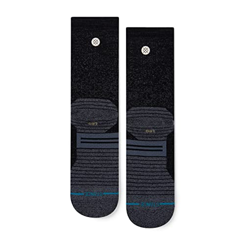 Stance Run Wool Crew St Socks (Medium, Black)3