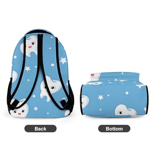 Teeth Dentist Dentistry Dental Cute Backpack Travel Daypack Lightweight Back Pack with Pockets4