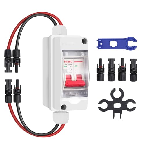 Solar Panel Disconnect Switch, Solar Disconnect Switch IP Water Proof DC Outdoor PV Miniature...