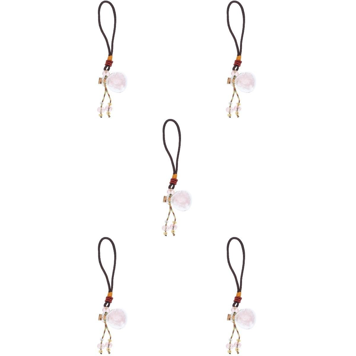 ABOOFAN 5 Pièces Bouteille de Parfum d'huile Essentielle Ornement Suspendu d'intérieur Bouteille de Parfum en Verre air Purifier bureautique Accessoires diffuseur Voiture Cristal Un Verre