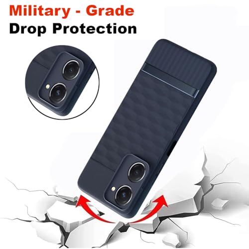 Image of Shockproof Case for Vivo T3x 5G | Full Camera Protection | TPU Flexible Back Cover for Vivo T3x 5G (Steel Blue)