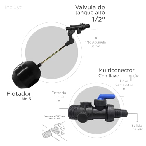 Multiconector para tinaco 12 Imagen adicional