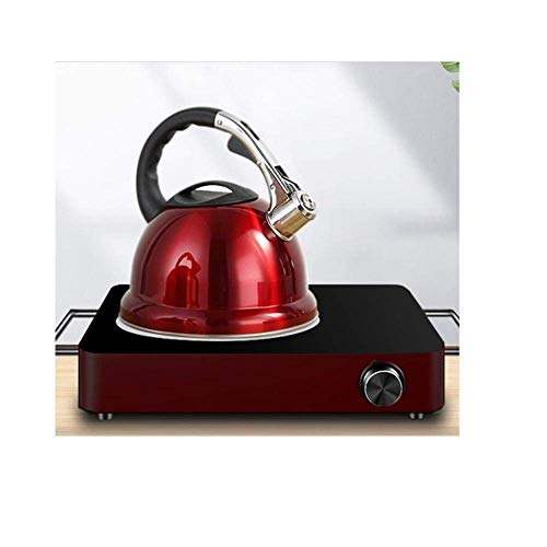 Teekanne Haushalt Herdplatte Pfeife Heißwasser Edelstahl Große Kapazität Verdickter Verbrühschutz Griff Induktionsherd Gasherd 3.5L, für Zuhause,