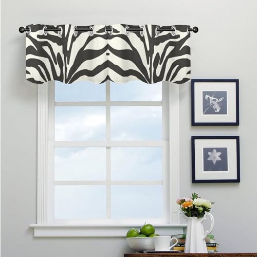 Cenefa de cortina con tigre negro, 2 paneles de estilo japonés para ventanas de cocina y salón 4