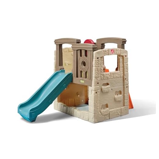 Step2 Woodland Climber II Kids Playset, Ages 2 –6 Years Old, Toddler Slide and Climbing Wall, Outdoor Playground for Backyard, Sturdy Plastic Frame, Easy Set Up