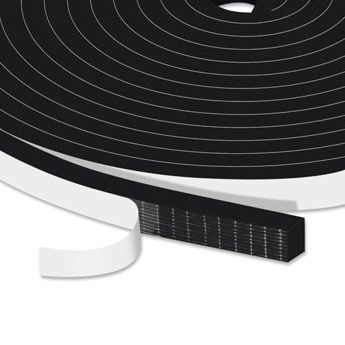 YIMIKI Joint Fenêtre Isolation, Joint Porte de Mousse Adhésive, Joint Isolation du bruit et Froid, Anti-glisse, Bande Caoutchouc Anti-froid Antichoc, 10mm...