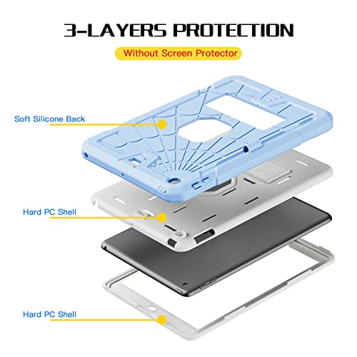 SIBEITU iPad 9.7 inch Case for Kids | iPad 6th Generation Cases with Stand | iPad 5th Generation Case W/Pencil Holder 2018/2017 | Slim Shockproof Protective Case for iPad 9.7 inch 5th/6th Gen