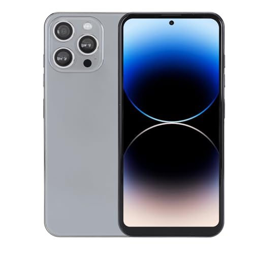 ASHATA Unlocked Smart Phone, 6.7 Inch Ultra HD Screen, 4G Octa Core Processor, 8GB 256GB, Dual SIM, Dual Standby Phone For12, with Big Screen Smartphone, Camera and Navigation System,