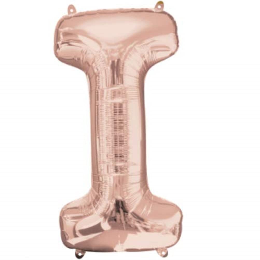 Amscan 3657201 S/Shape:Letter I Rose Gold