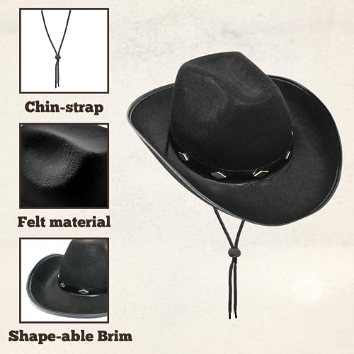 4E'S Novelty Black Cowboy Hat For Men & Women thumb #7