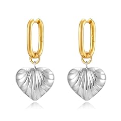 04-Two Tone Heart Earrings