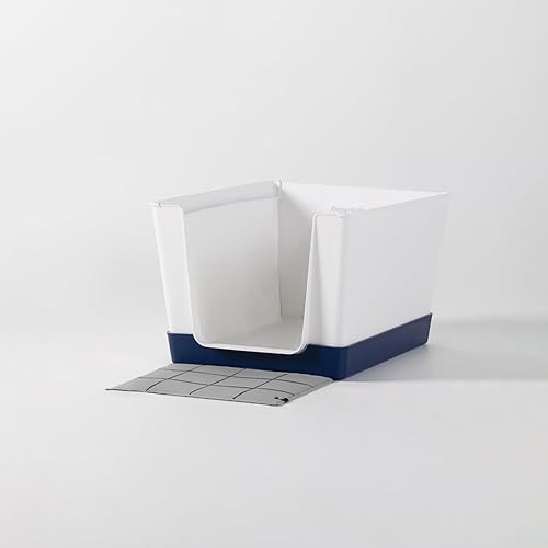 Miniatura 33 de Caja de arena para perros de paredes altas con entrada baja, solución de inodoro para perros para interiores, sin ensuciar ni salpicaduras, soporte