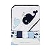 Serviette de bain et débarbouillettes à capuche pour bébé Softan, extra doux et ultra absorbant, paquet de 6 cadeaux pour nouveau-nés et nourrissons, baleine
