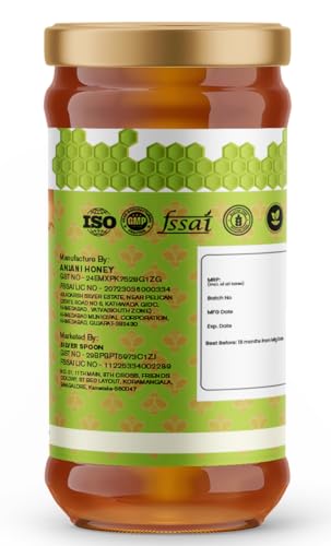 Image of Indu Foods Forest Honey, 100% Virgin Raw and Natural, Unprocessed, Rich in Antioxidants, Healthy Sweetener