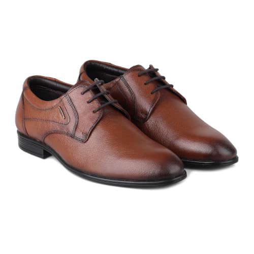 Image of Red Chief Formal Low Ankle Derby Shoes for Men RC3976LR Tan