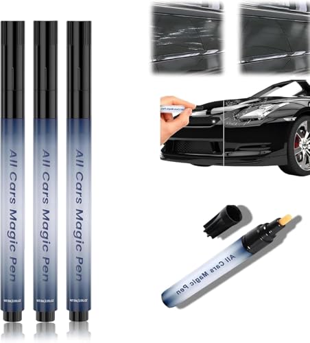 All Cars Magic Pen Car Scratch Remover 2 PACKS Magic Car Scratch Removal Pen Lightweight and Fast Long-Lasting Black Car Paint Scratch Repair
