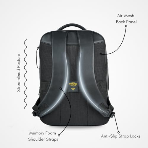 Image of Impulse Pioneer Premium Business Backpack | Unisex Office Bag in Vegan Leather | 27L Water Resistant with 15.6 inch Laptop Sleeve, Anti-Theft Pocket & Padded Straps