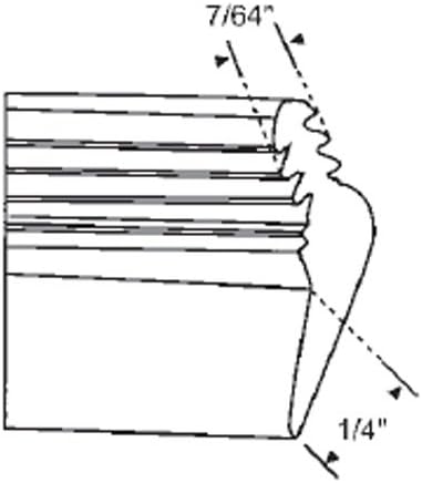 Weatherstrip, Kerf-Mounted, White - 94-1/2"