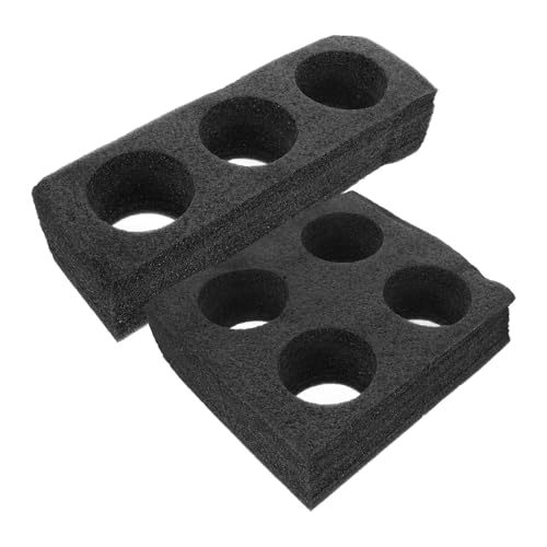 SHINEOFI Soporte Portavasos de Espuma para Llevar 3 y 4 Orificios, Bandeja Insertable para Tazas de Café y Bebidas, Resistente y Reutilizable para Cafeterías y Picnics