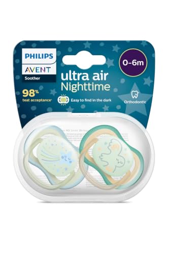 Philips Avent STHR SIL ULTRA AIR 0-6M NT BOY X2