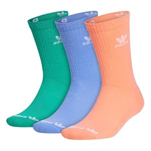 adidas Originals Unisex-Adult Trefoil Cushioned Crew Socks (3-Pair)