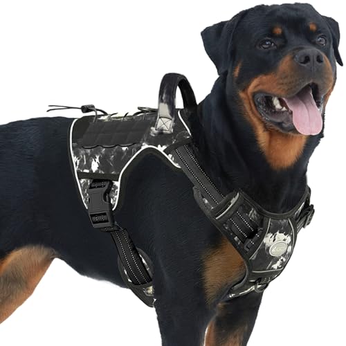Image of AUROTH Dog Harness for Large Dogs, No Pull Tactical Dog Vest Heavy Duty