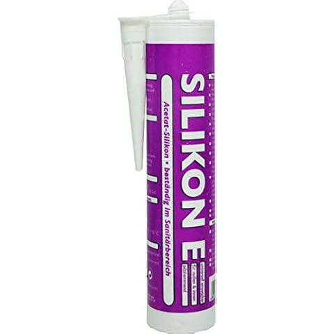 Wilckens Silicone Joint Sealant White 310 ml Silicone Sealant Expansion Joints Cartridge Vinegar Crossing Cover
