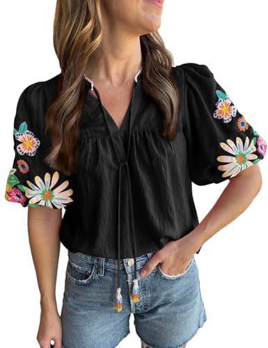 トップス FETICO PUFFSLEEVED FLORAL EMBOSSED SHIRT FETICO PUFFSLEEVED FLORAL EMBOSSED SHIRT