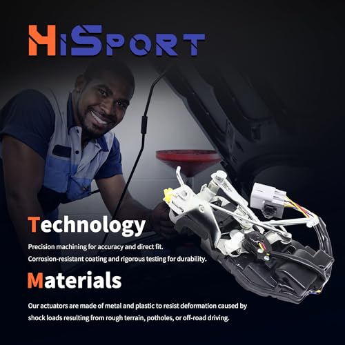 Image of HiSport Front Drive Left Side Door Lock Actuator Motor 69040-04010 | Compatible with Toyota Tacoma Latch 1998-2004 Pickup Replaces 6904004010 931-492 931492