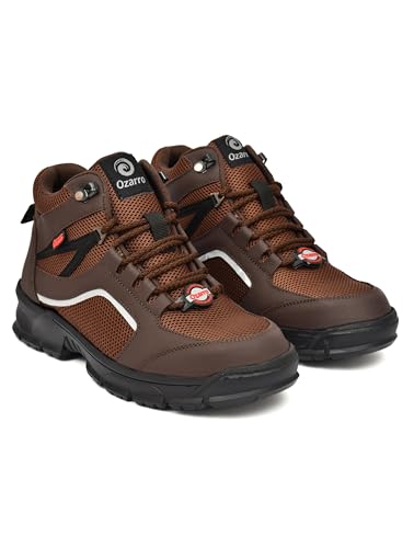 Image of Ozarro Steel Toe Safety Work Shoes | Premium Industrial | Anti-Slip & Steel Toe | Durable Construction | Comfortable Industrial Safety Shoes for Mens (S4463)