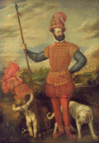 Affiche Tiziano Vecelli Portrait Noble Italien pour une Décoration Salon Chic