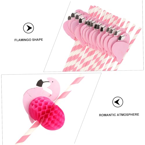 Mikinona 25 pitillos de papel flamenco biodegradables miniatura 3