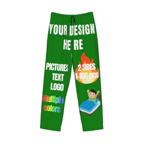 Custom Pajama Pants For Men & Women Add Your Design Personalized Pajamas Design Your Own Customized Pajama Pant