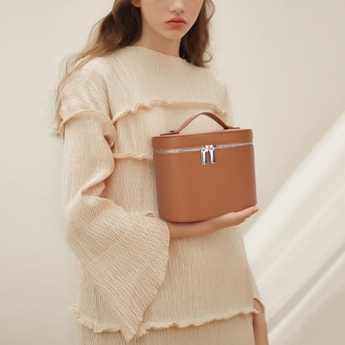 YFGBCX Makeup Bag Vanity Case with Removable Divider Travel Toiletry Bag Portable Cosmetic Bag Makeup Organizer Case2