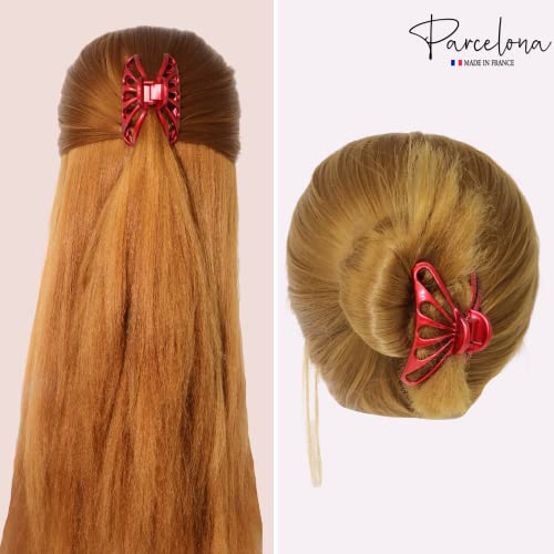 Parcelona French Raindrop Small Pinza para cabello 2.75" miniatura 5