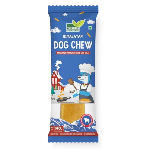 Nutribles 140 GMS Himalayan Dog Chew Sticks | Natural Real Yak & Cow Milk Cheese | Vegetarian Dental Sticks for Healthy Teeth & Gums | Dental Chewsticks for Large Dogs | Pack of 1 (B09XMY5VXG) Amazon Price History, Amazon Price Tracker