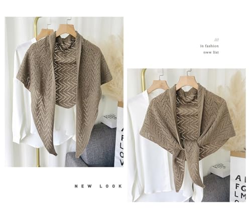 Knitted Summer Shawl Wraps for Women Ladies' Oversized Knitted Cardigan for Fall Winter 5