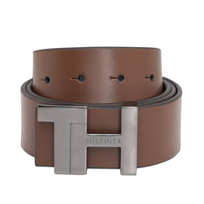 TOMMY HILFIGER Leather Belt for Men, Seroe