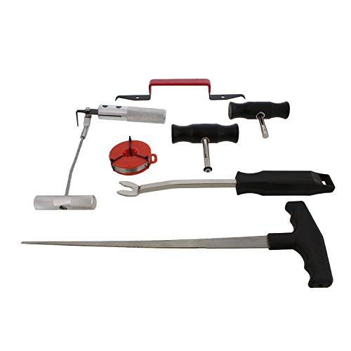 ABN Windshield Remover – Trim and Upholstery Adhesive Cutter Puller Set 7-Piece Tool Kit for Glass Windscreen Removal