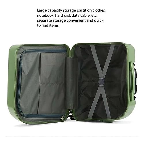 Carry On Luggages Suitcase 18" Suitcases with 4 Wheels PVC Durable Hardside Luggage Bag for Travel Luggage Suitcases (B-18 inch2