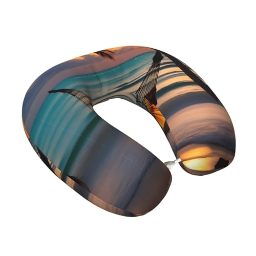 Almohada cuello U espuma viscoelástica una talla negro miniatura 2