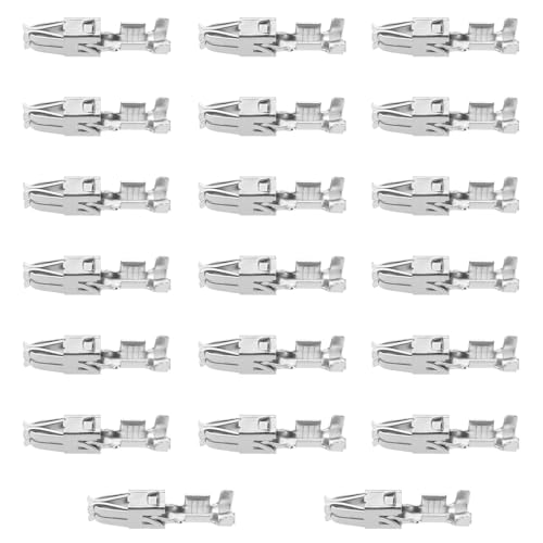YINETTECH 20 Stück Automotive Steckverbinder Kontakt Crimpklemmen 906966.03 Kabelbaum Steckverbinder Crimpkontakt 927831-2 Cross Section 2,50mm²-4,00mm² Kompatibel mit VW