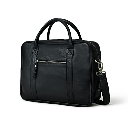Image of ADYAN Leather Briefcases for Men and Women Travel Messenger Bag Laptop Bag Business Vintage Leather Best Office Satchel Bag